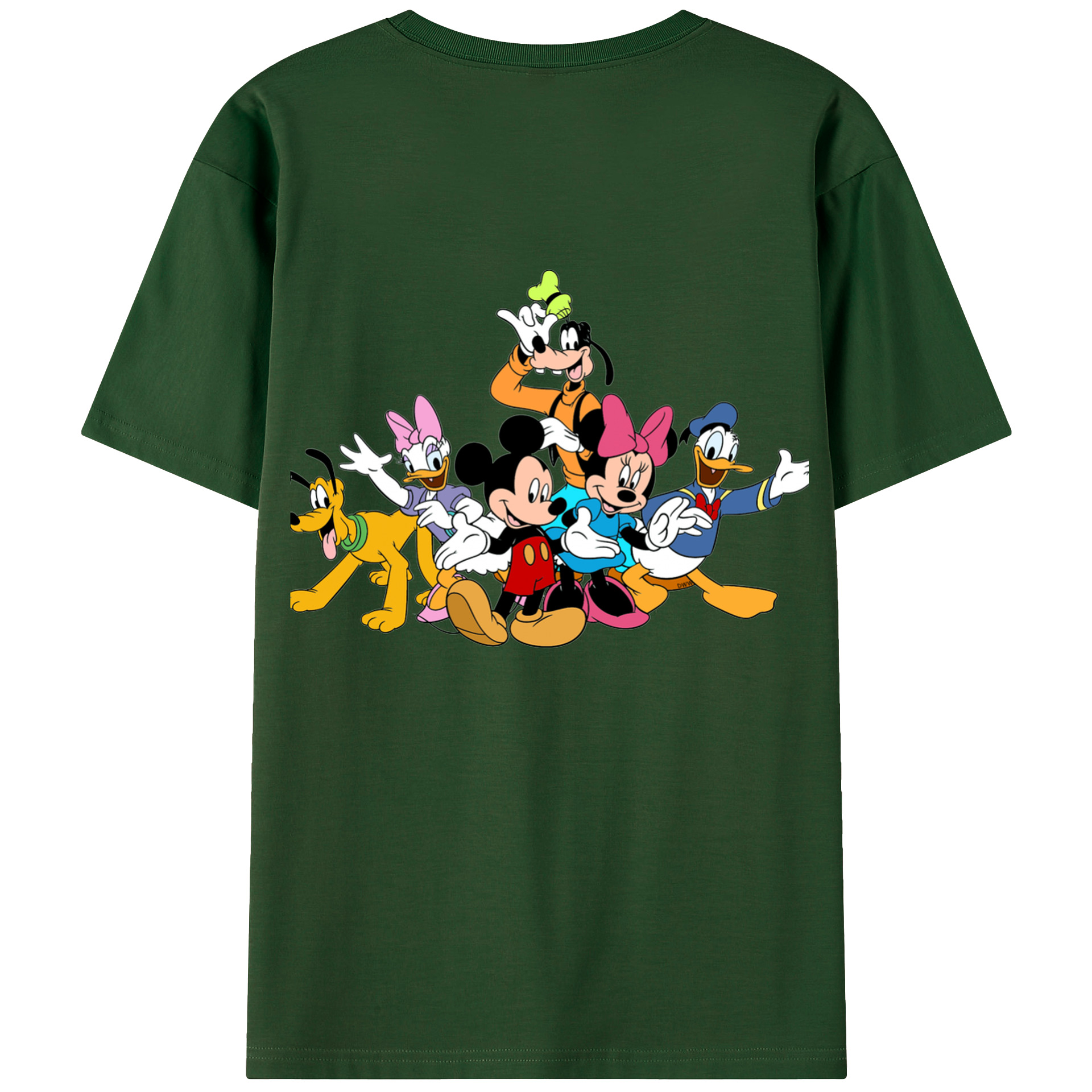 （画像用） ミッキーマウス Mickey Mouse 綿100％半袖Tシャツ（背面プリント）